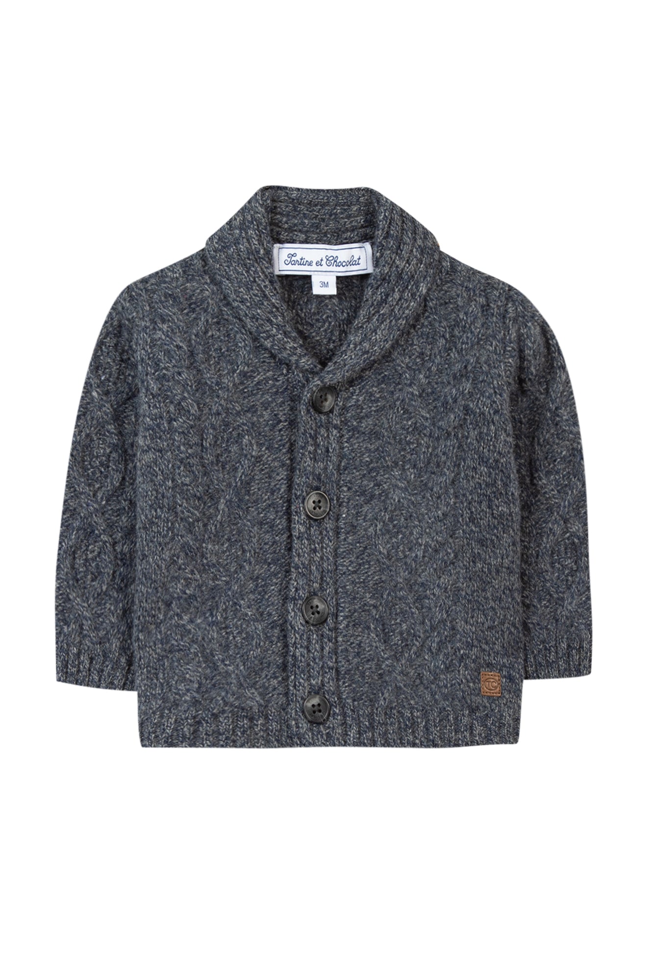 Vest - inkt Sjaalkraag