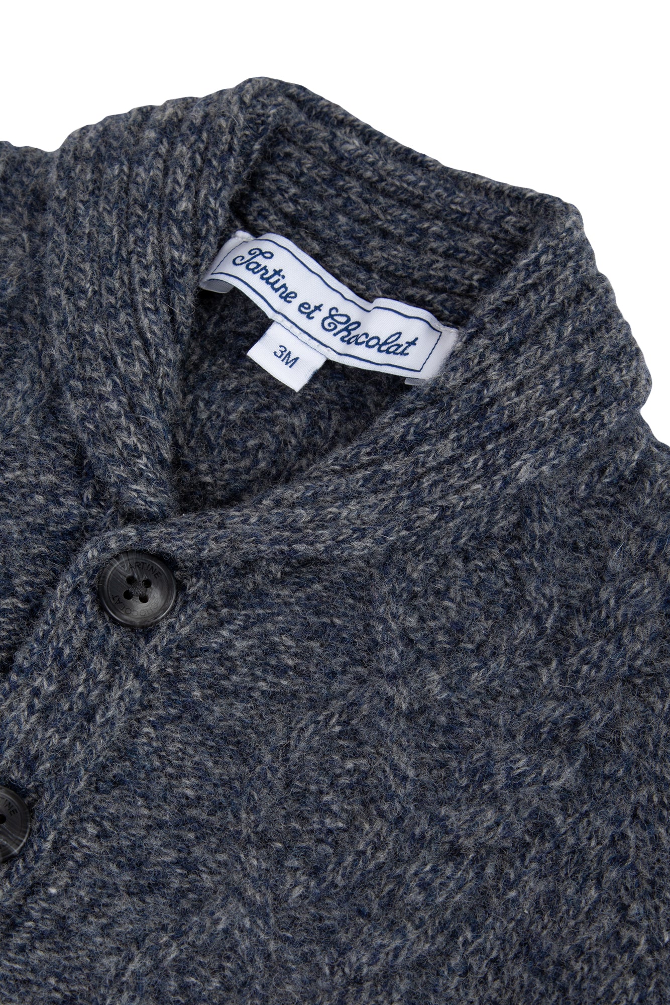 Vest - inkt Sjaalkraag