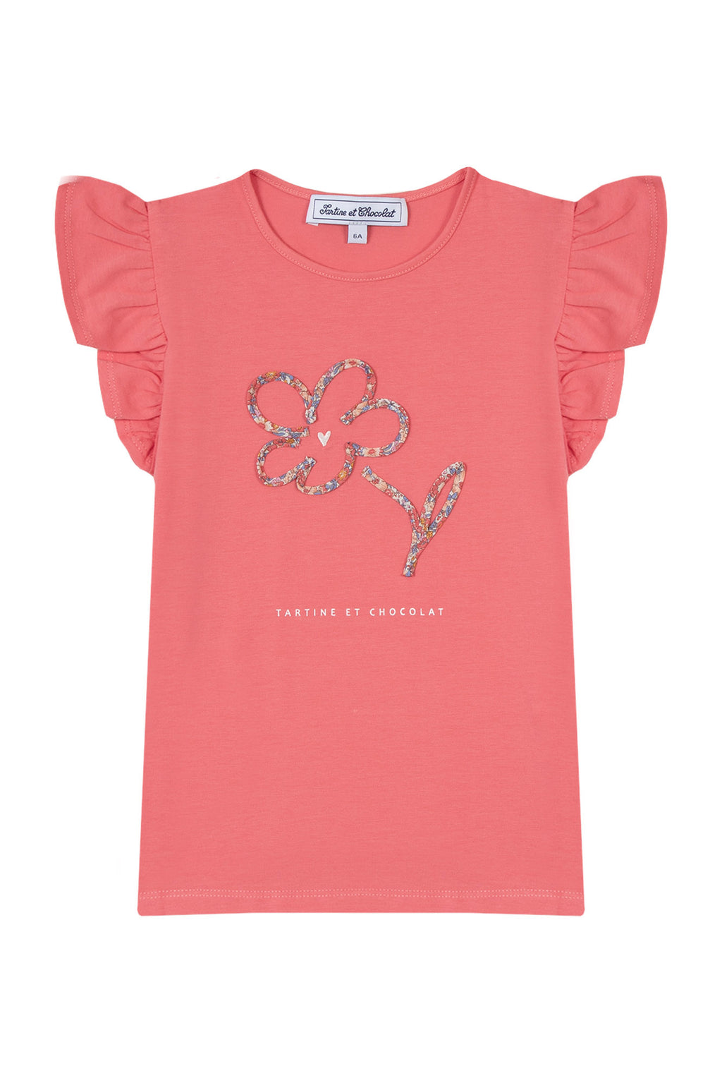 T -Shirt - Rosa DruckBlume