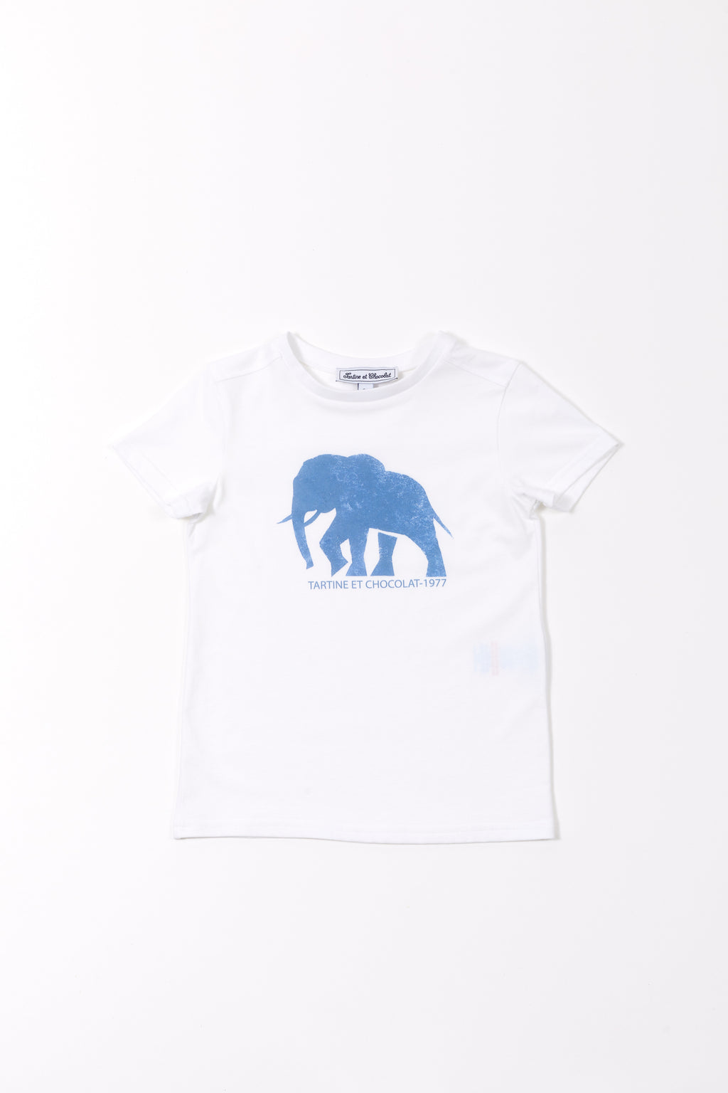 T-shirt - White Illustration elephant