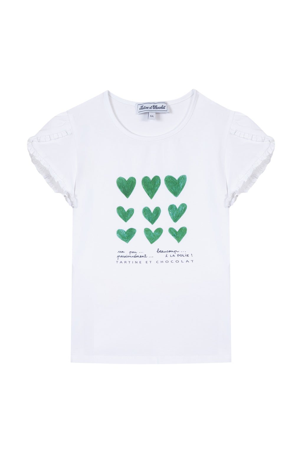 T-shirt - Wit Tekening hart