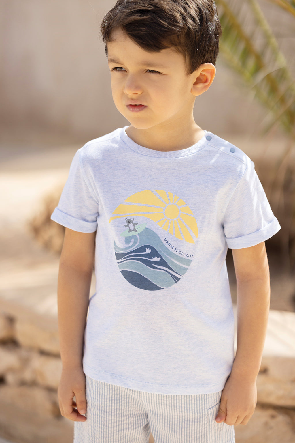 T -Shirt - Blau  Illustration Ozean