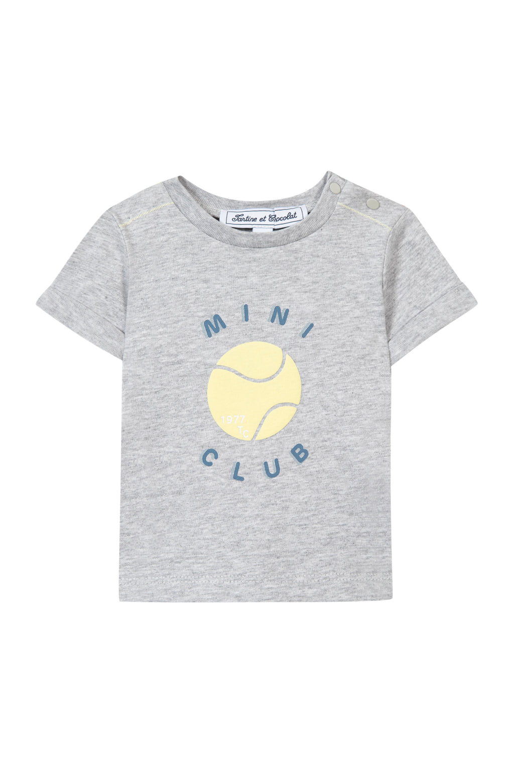 T -Shirt - Grau  Illustration Tennis