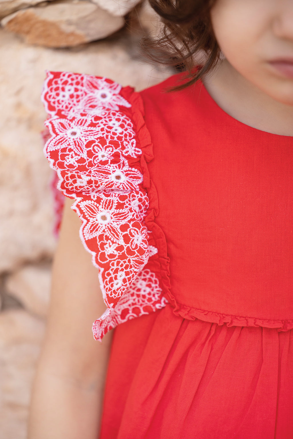 Blouse - Coquelicot Floral Embroidery