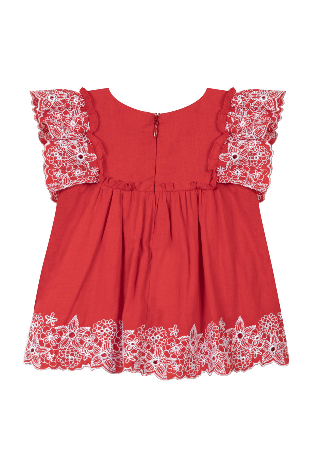 Blouse - Coquelicot Floral Embroidery