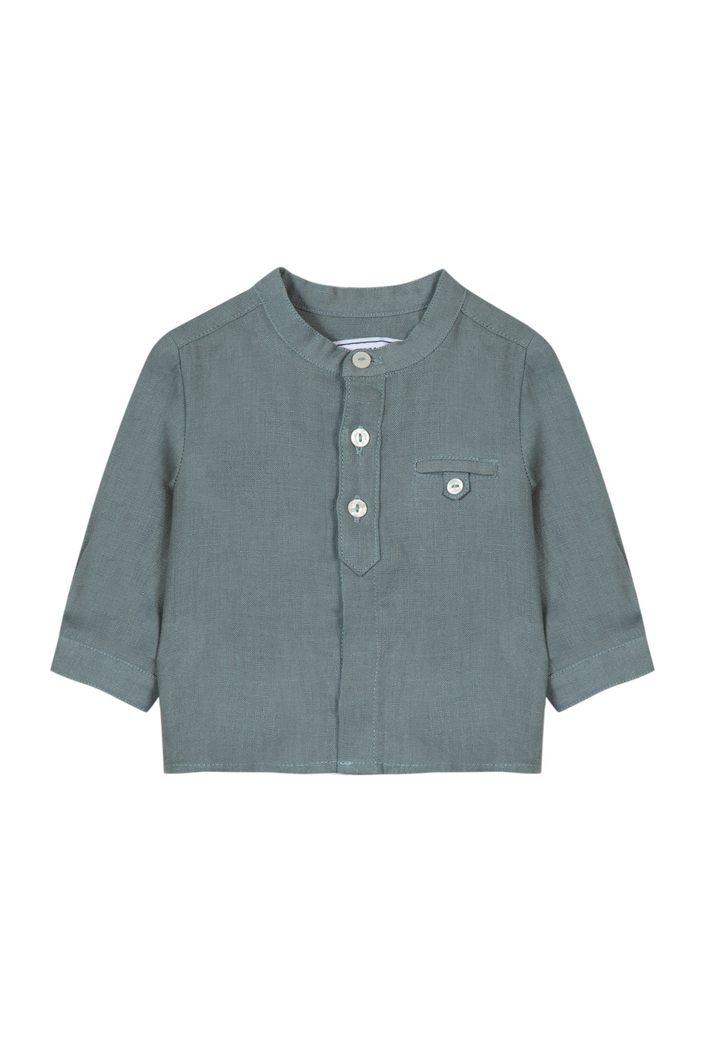 Shirt - Linen Green of Grey