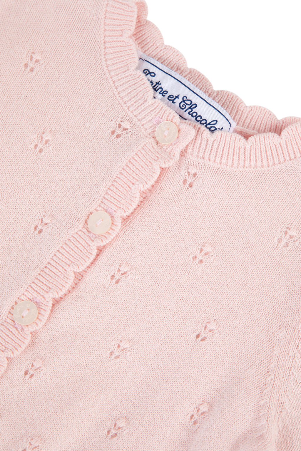 Cardigan - Pale pink  Knitwear openwork