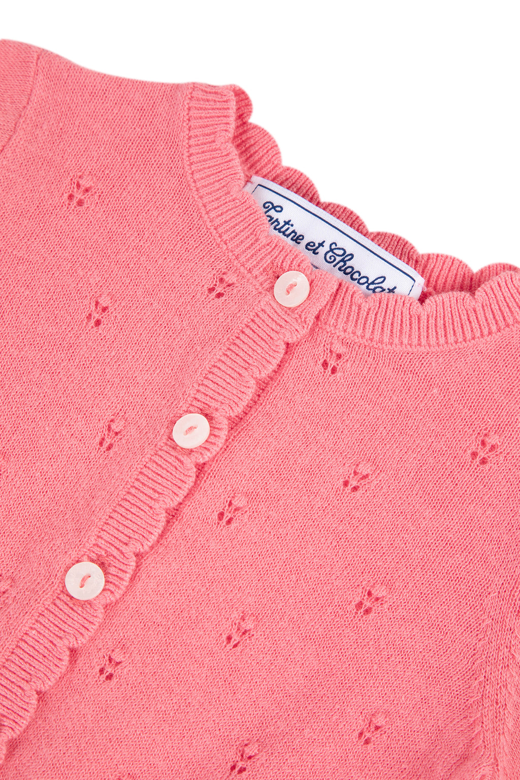 Cardigan - Pink  Knitwear openwork