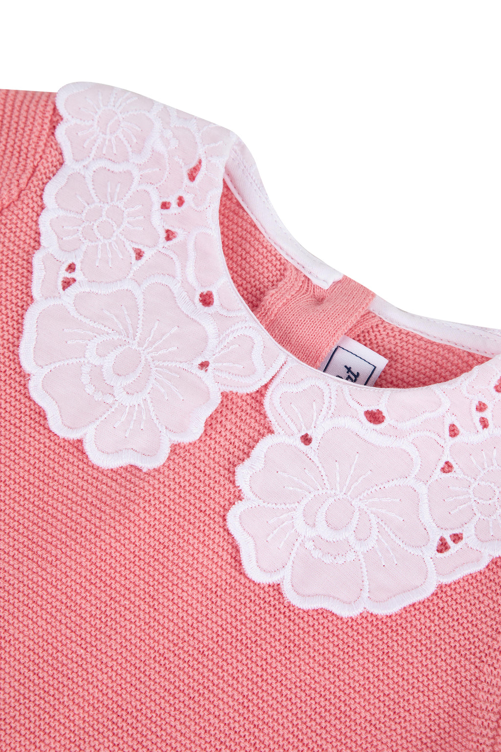 Sweater - Pink Peter pan collar