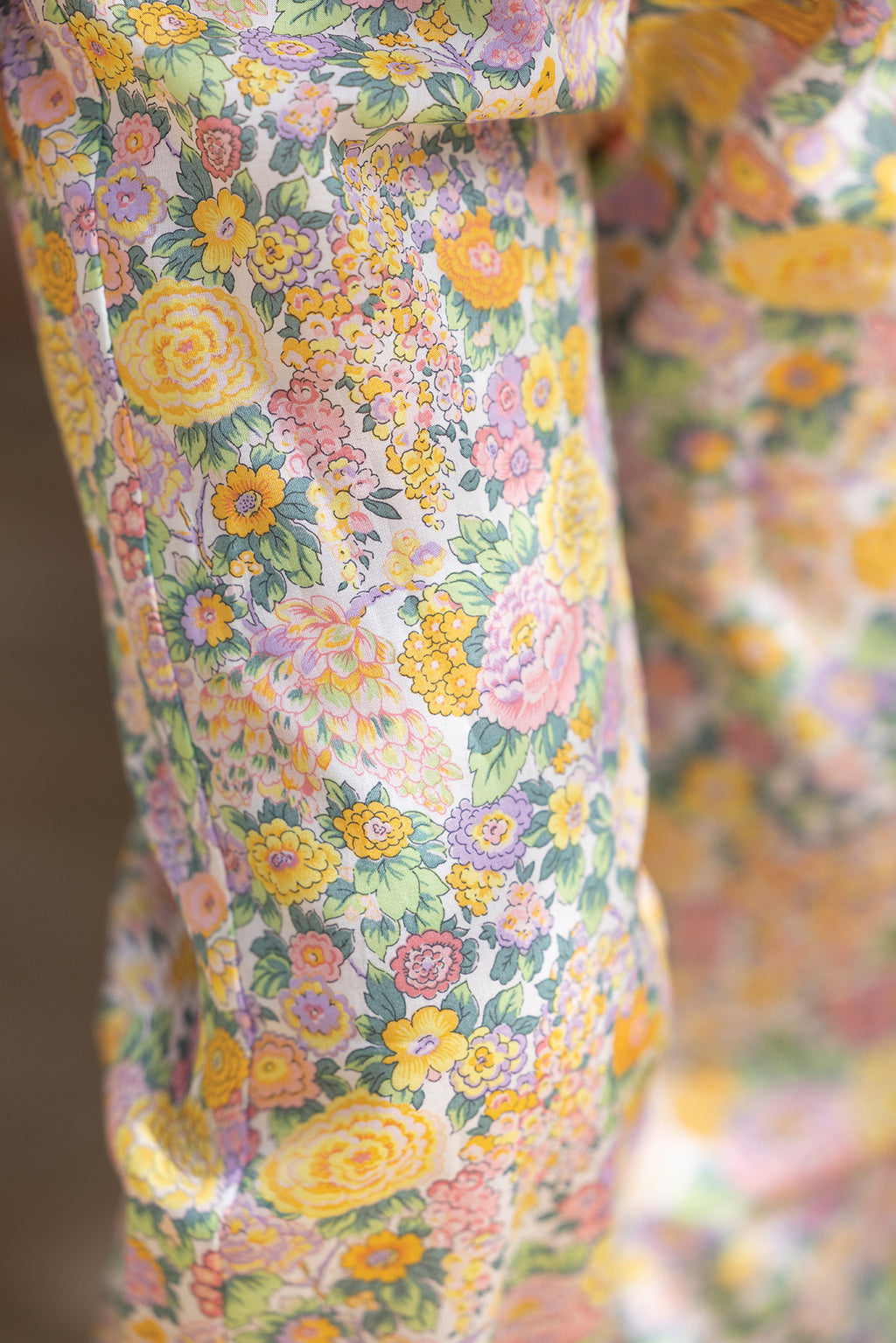Pantaloni - Tessuto Liberty Rosa pallido
