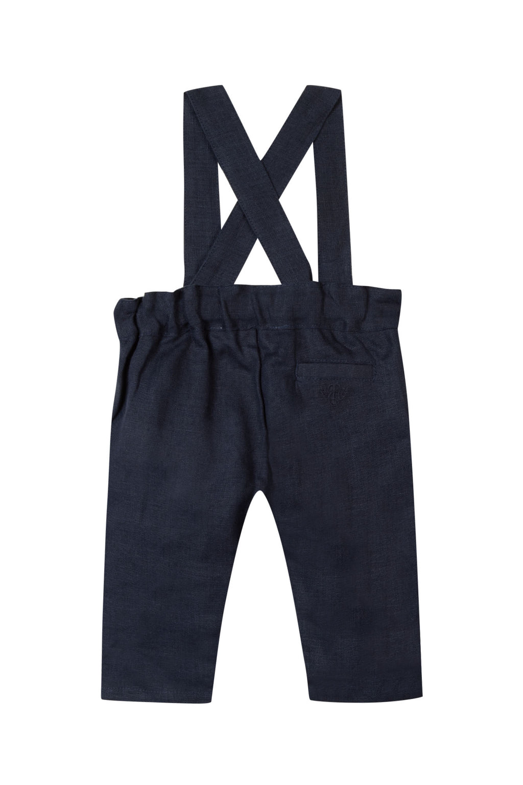 Trousers - Navy Linen has Braces