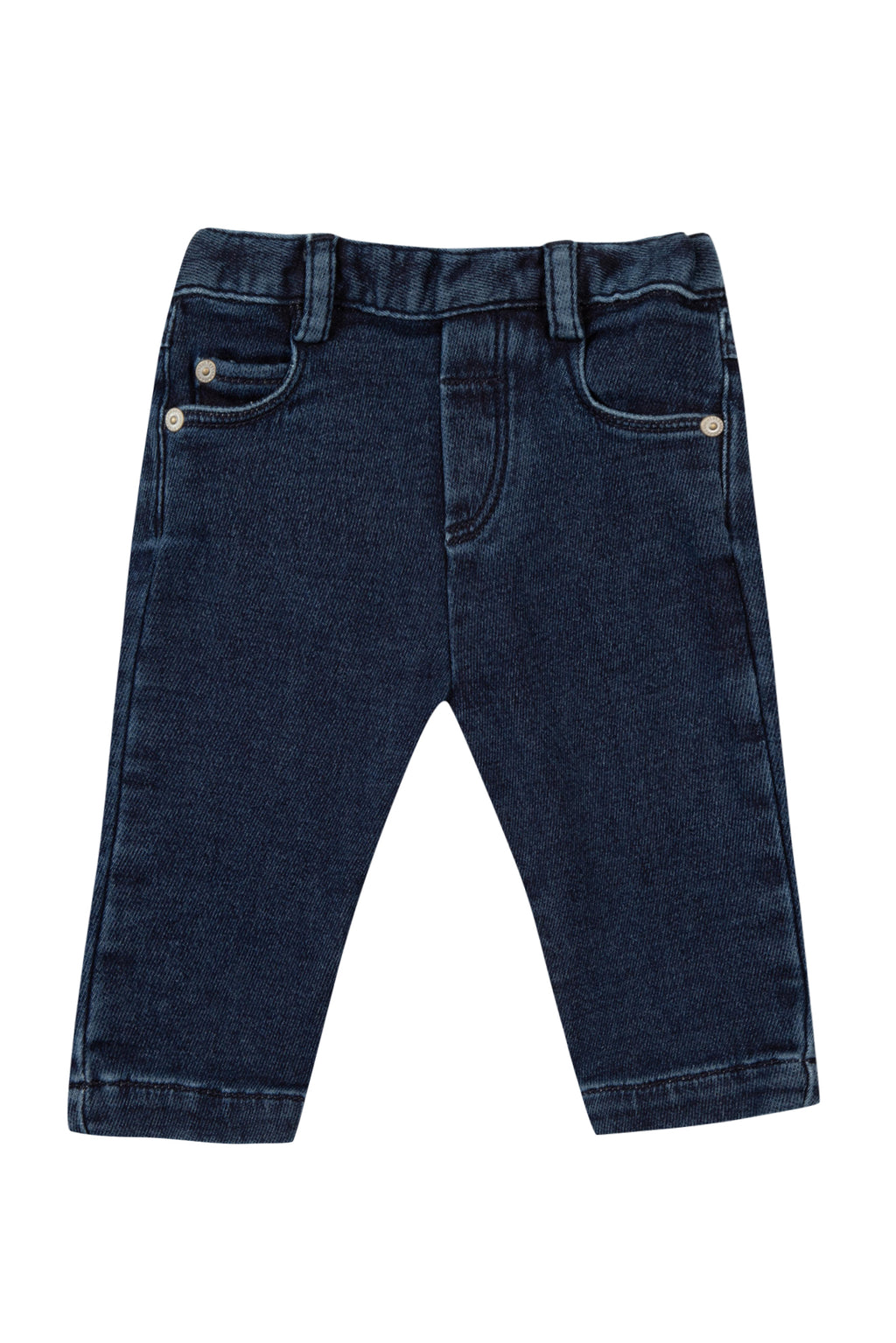 Jeans - Blau Indigo in Strickwaren
