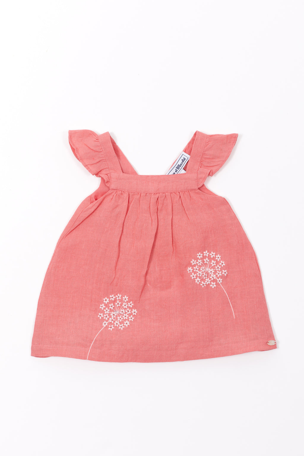 Dress - Linen Pink dandelion