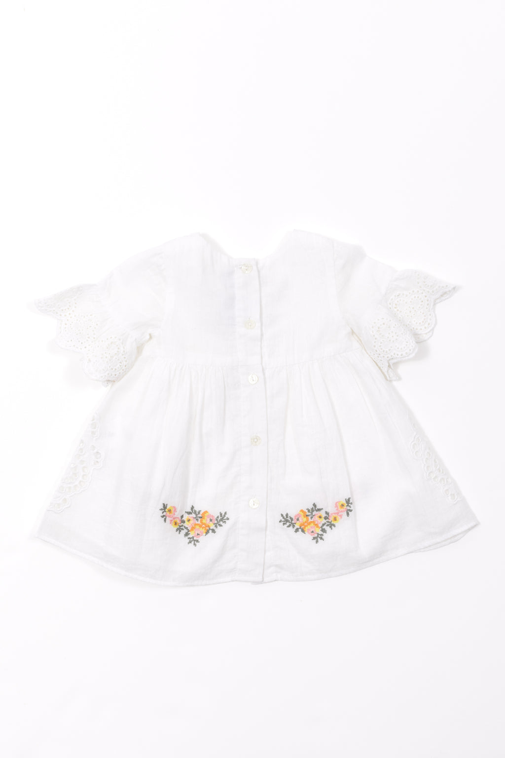 Dress - White Embroiderede