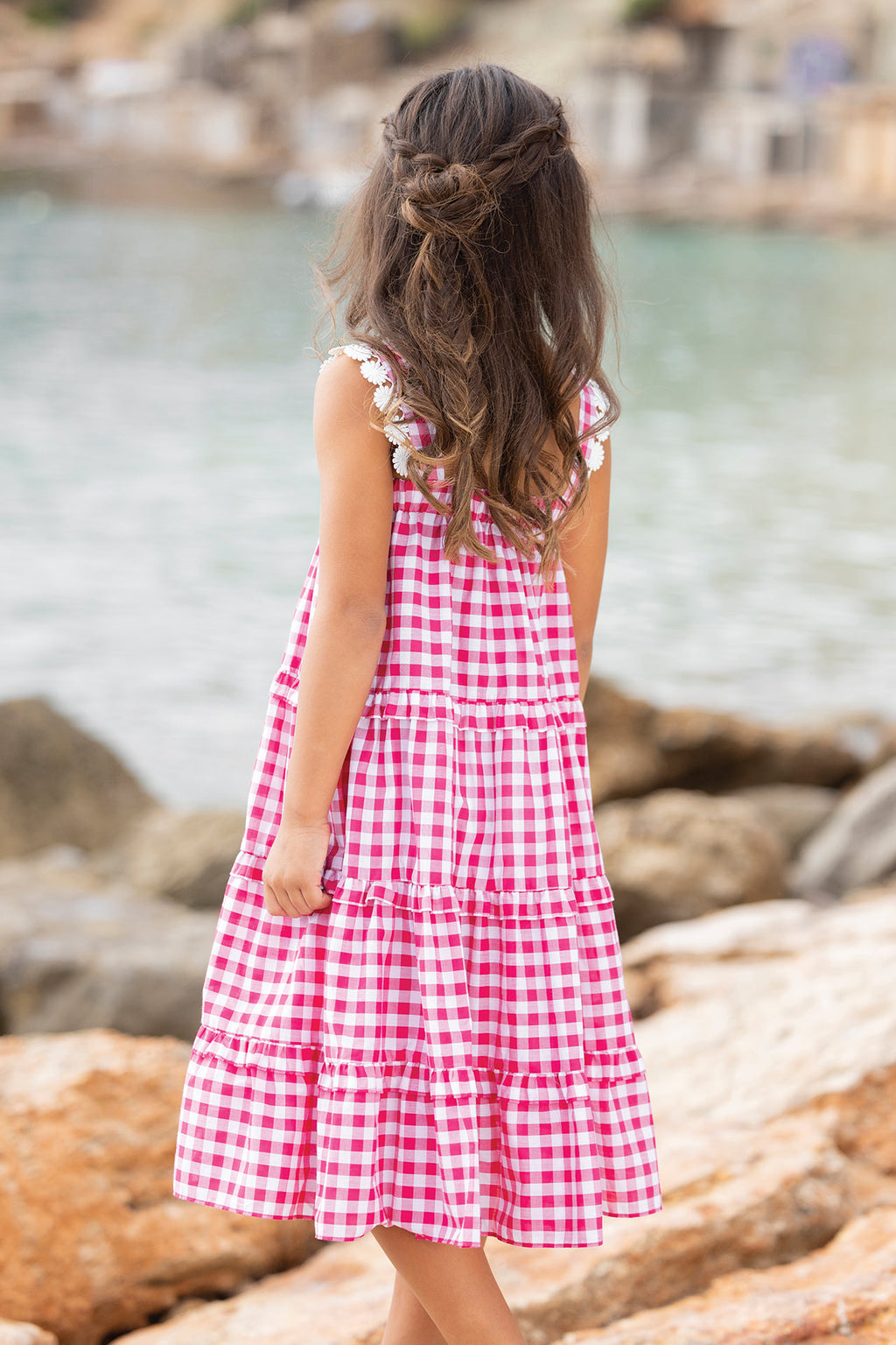 Dress - Pink Two-tone gingham