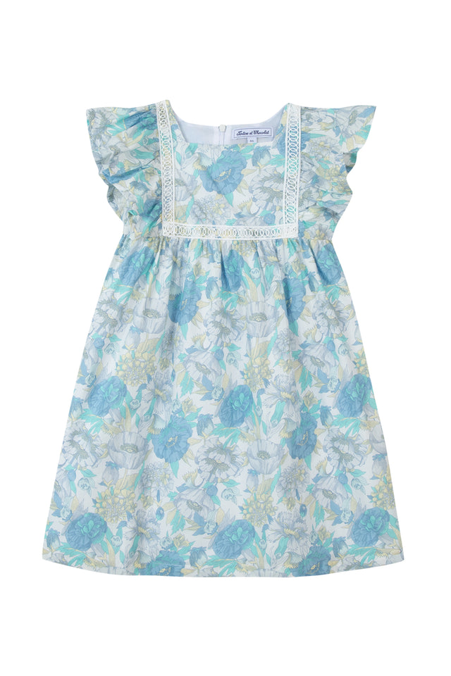 Robe Madras bleu Dody 10 12 ans - Vêtements Robe Madras bleu Dody 10 12 ans - Vêtements