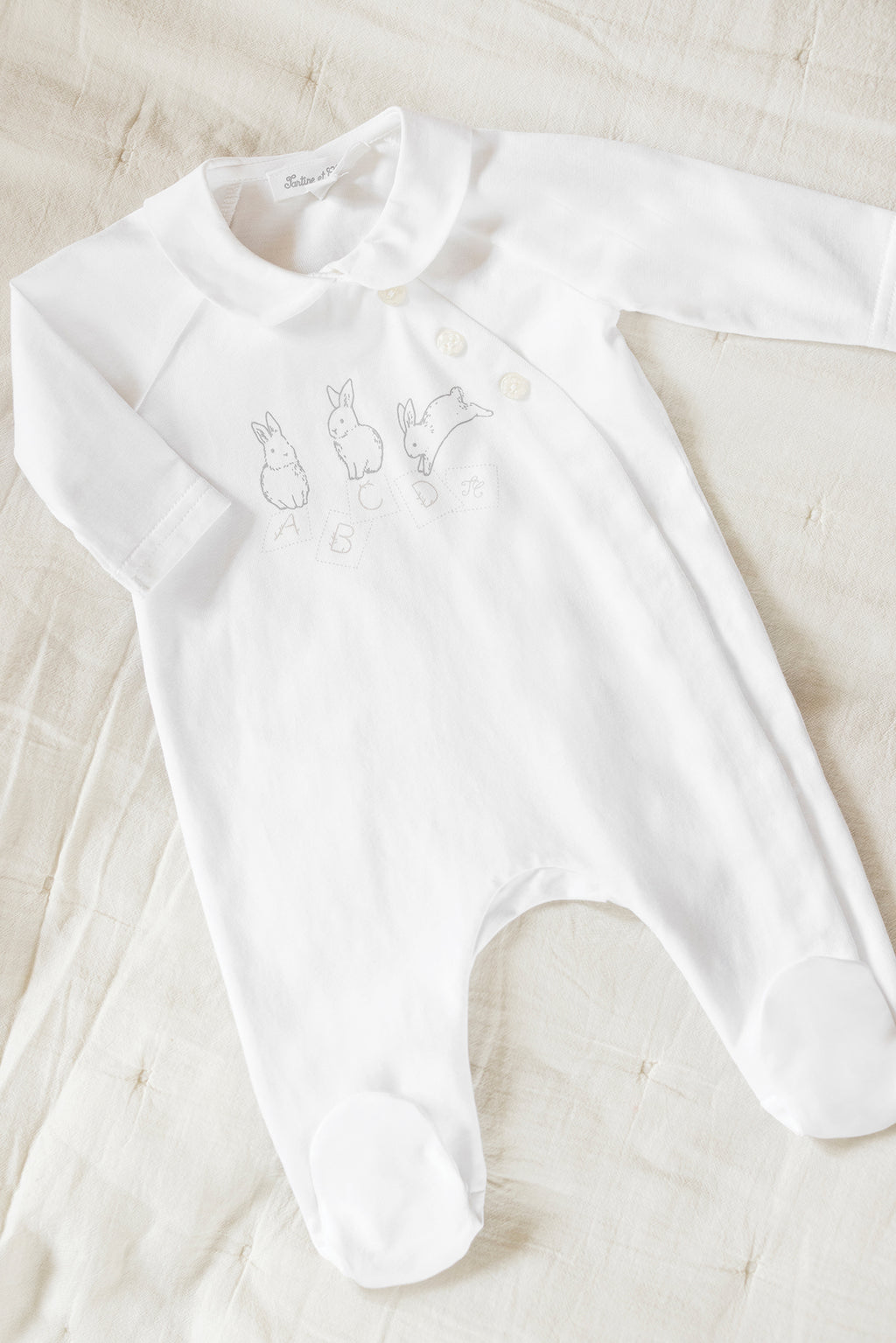 Pyjama - Blanc illustration lapin