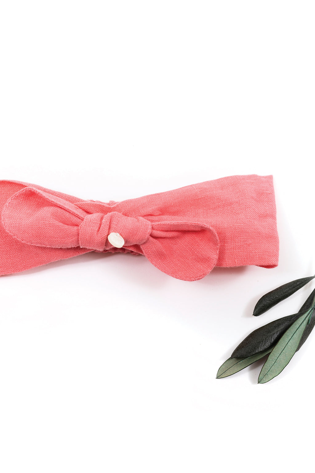 Headband - Pink Linen
