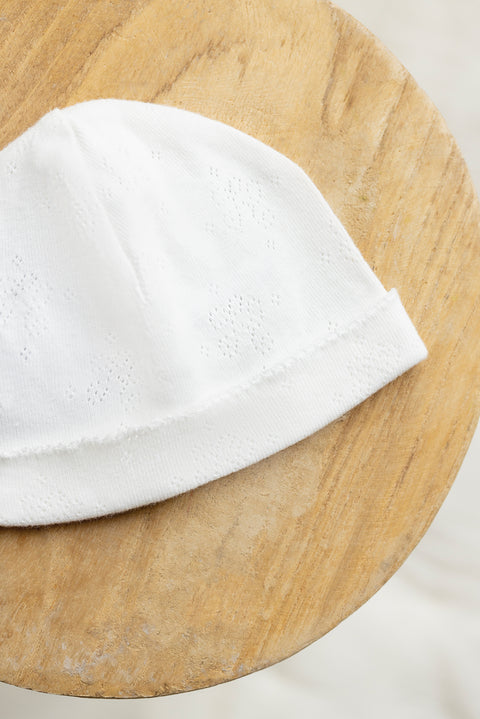 Bonnet - Ecru Coton bio - Image principale