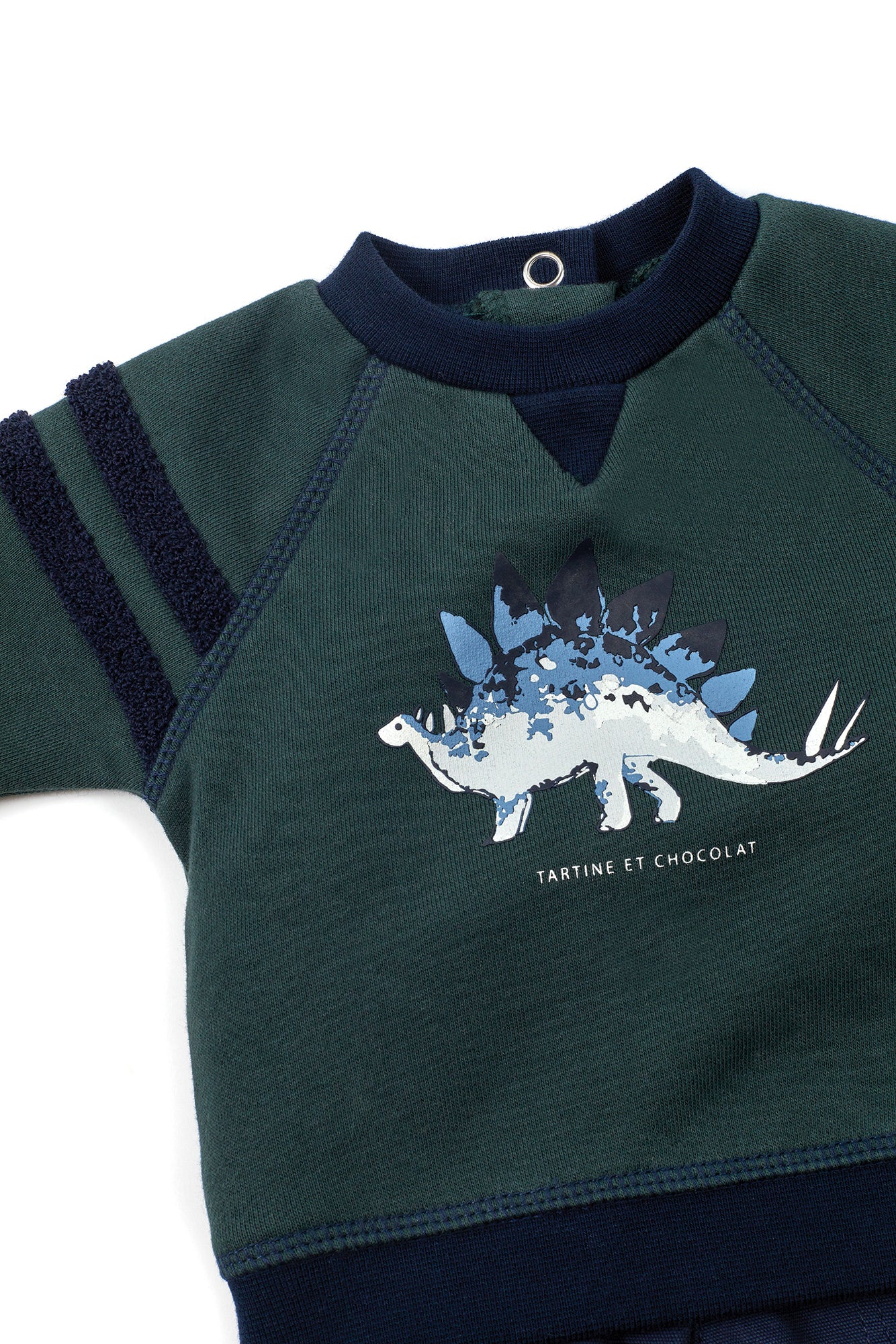 Sweatshirt - Grün Illustration Dinosaurier