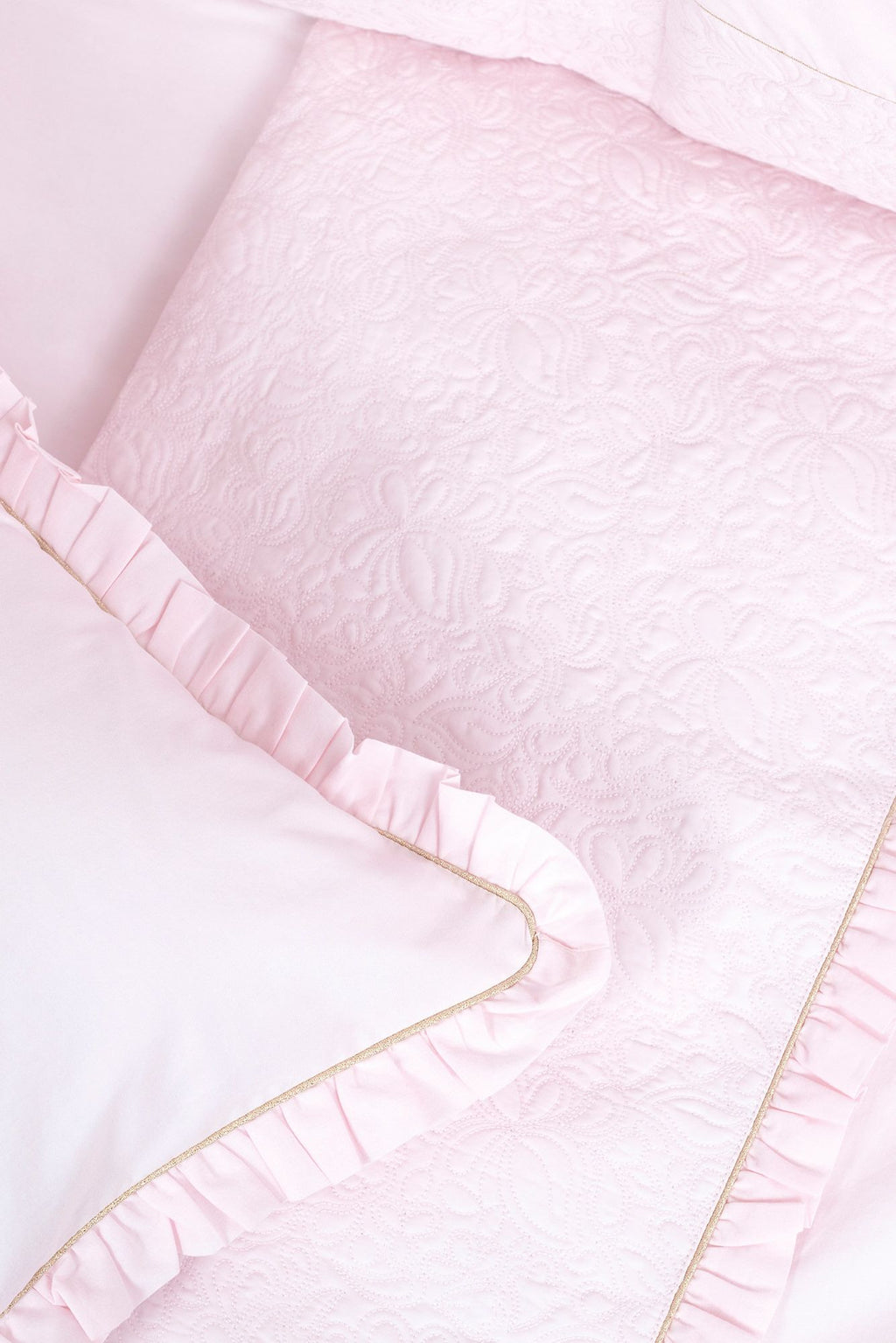 Juego de ropa de cama - Delicadez Rosa pálido