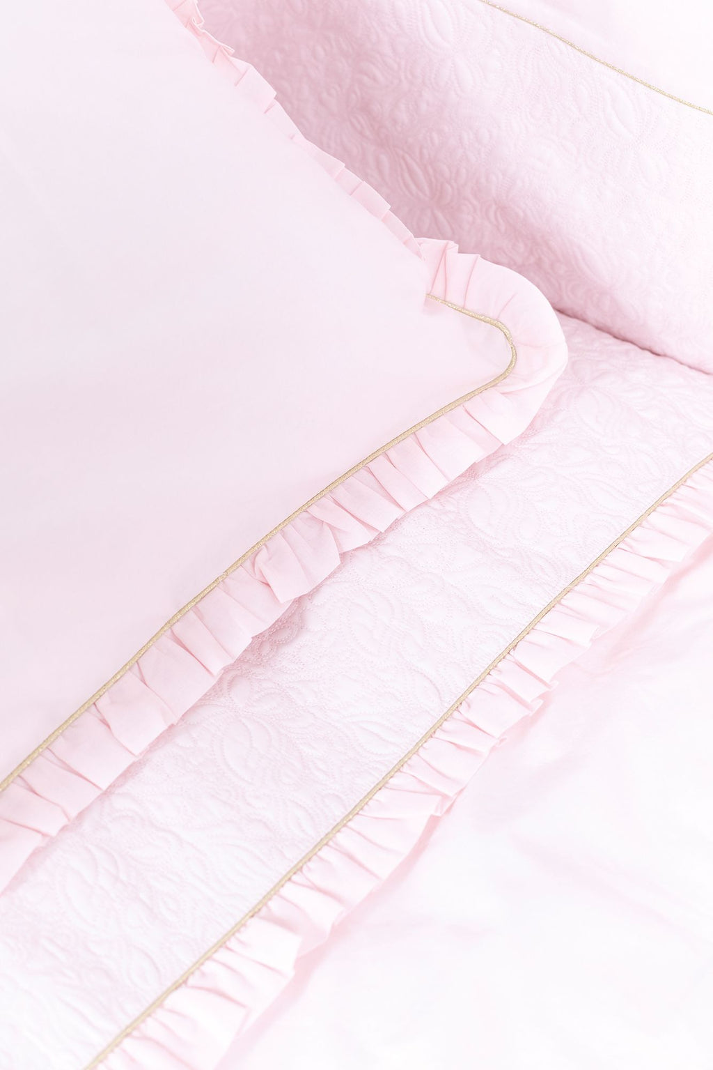 Juego de ropa de cama - Delicadez Rosa pálido
